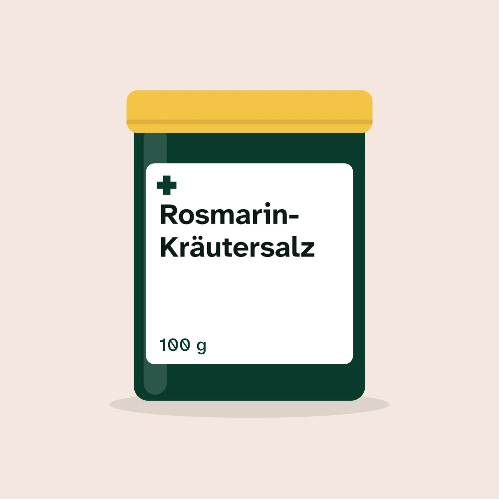 Rosmarin-Kräutersalz, 100 g, Dose der Apotheke am Inn