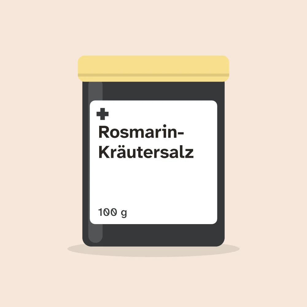 Rosmarin-Kräutersalz, 100 g, Dose der Marien+Apotheke