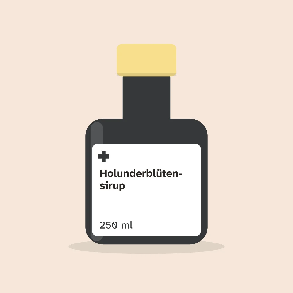 Holunderblütensirup, 250 ml, Flasche der Marien+Apotheke